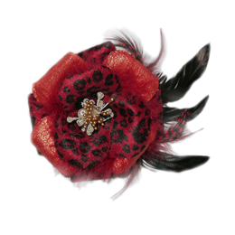Julia Collar Flower - Red