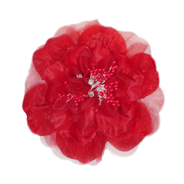 Victoria Collar Flower - Red