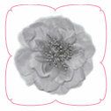 Victoria Collar Flower - Silver
